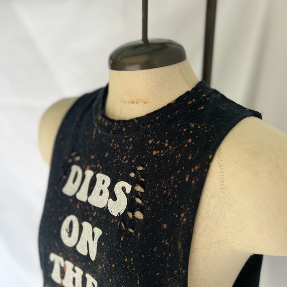Mamie Ruth Dibs on the drummer Distressed tank - Picture 6 of 7